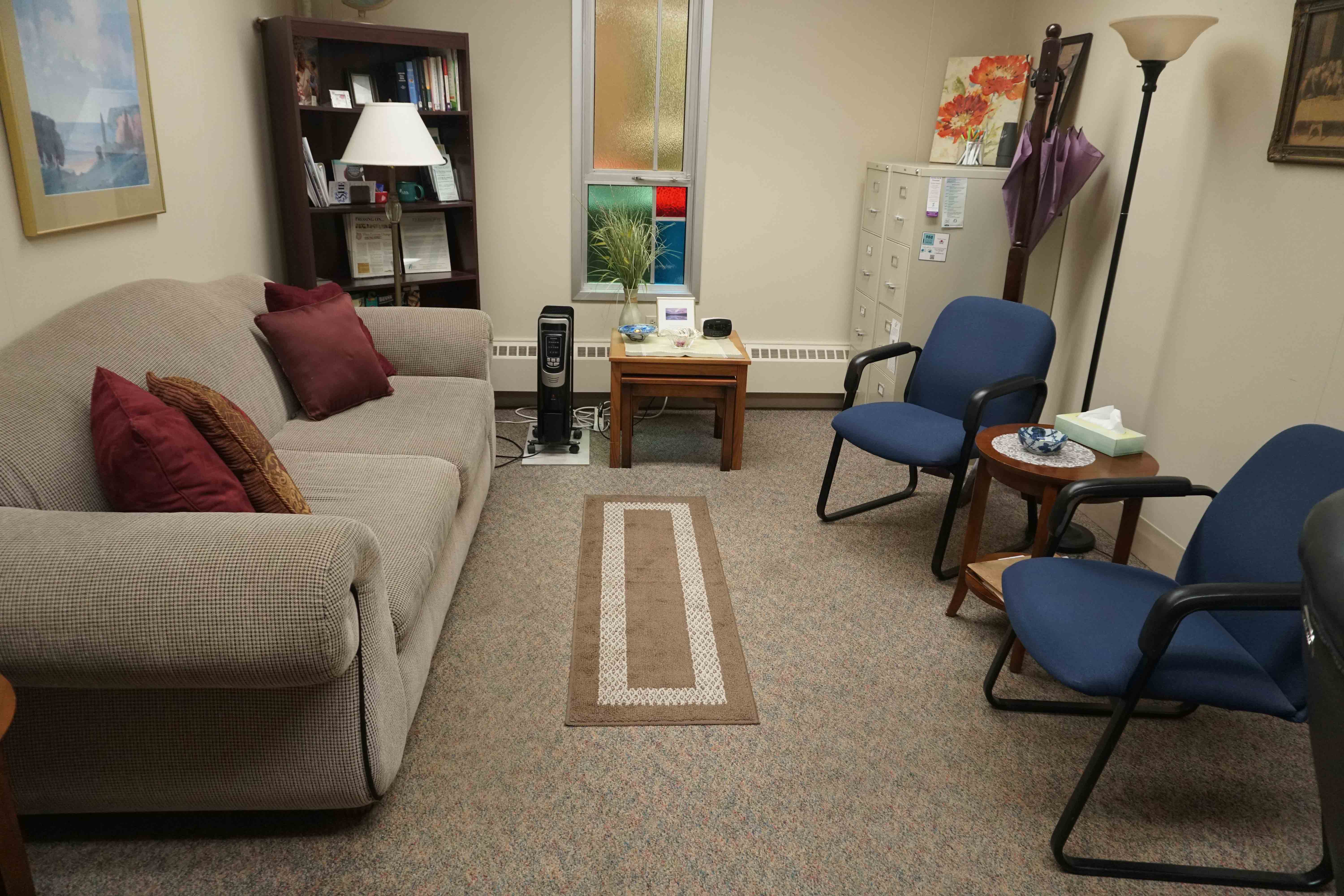 Lombard CR Church Office Looking In